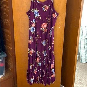 Xhilaration Floral Midi Dress XXL